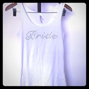 ‘Bride’ 👰 rhinestone tank